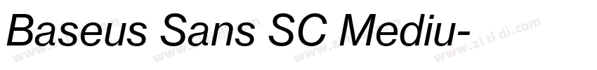 Baseus Sans SC Mediu字体转换
